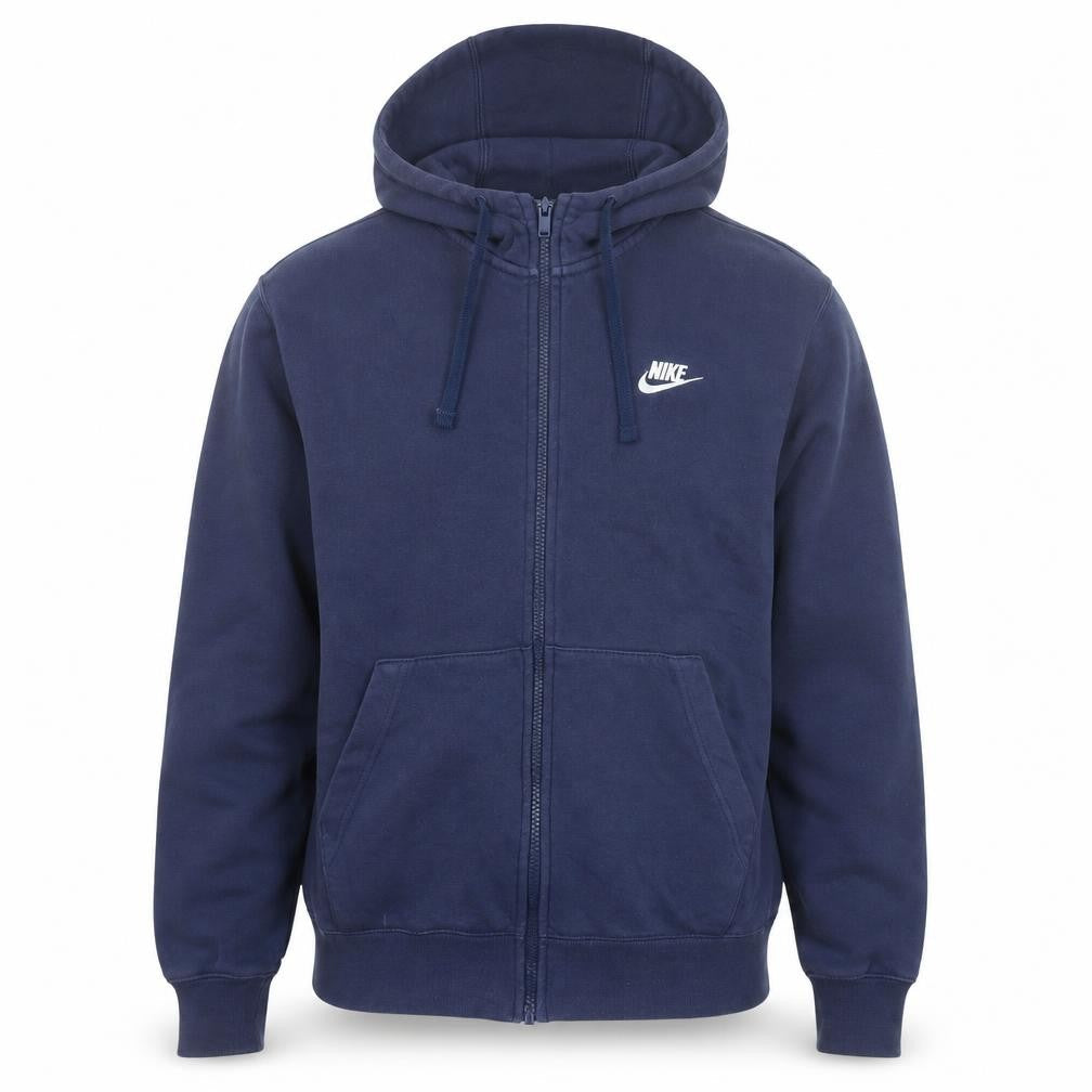 Nike Men's Blue Full Zip Hooded Fleece Jacket Size S