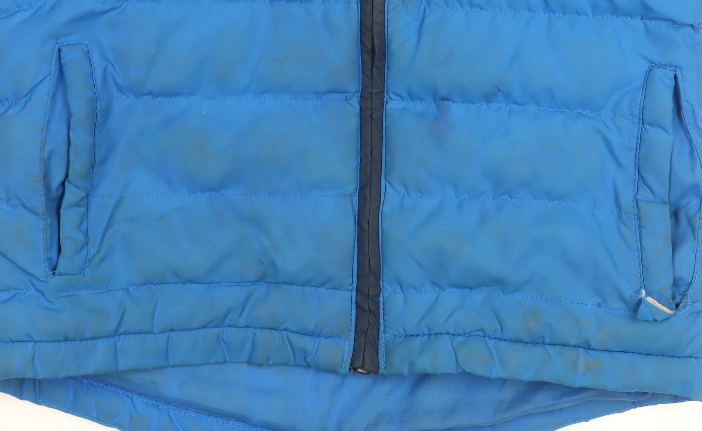 Trespass Boys Blue Hooded Puffer Jacket 7-8 Years Water & Wind Resistant