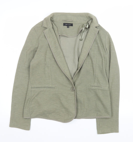New Look Women’s Green Size 10 Regular Blazer Jacket