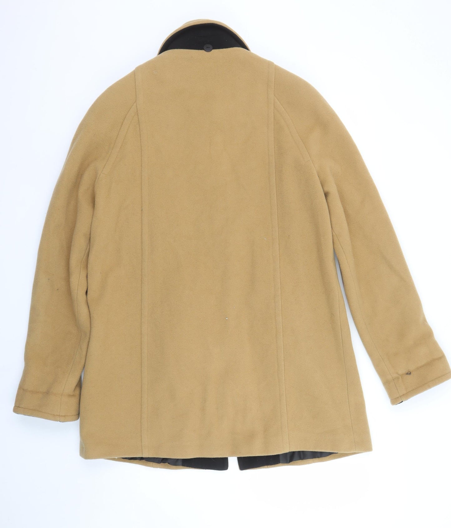 Kesta London Womens Beige Wool Cashmere Mid-Length Overcoat UK 12