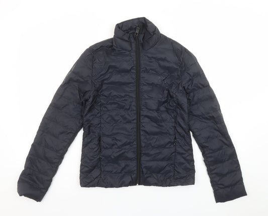 Jack Wills Women's Blue Size 8 Puffer Jacket Lightweight Quilted Coat