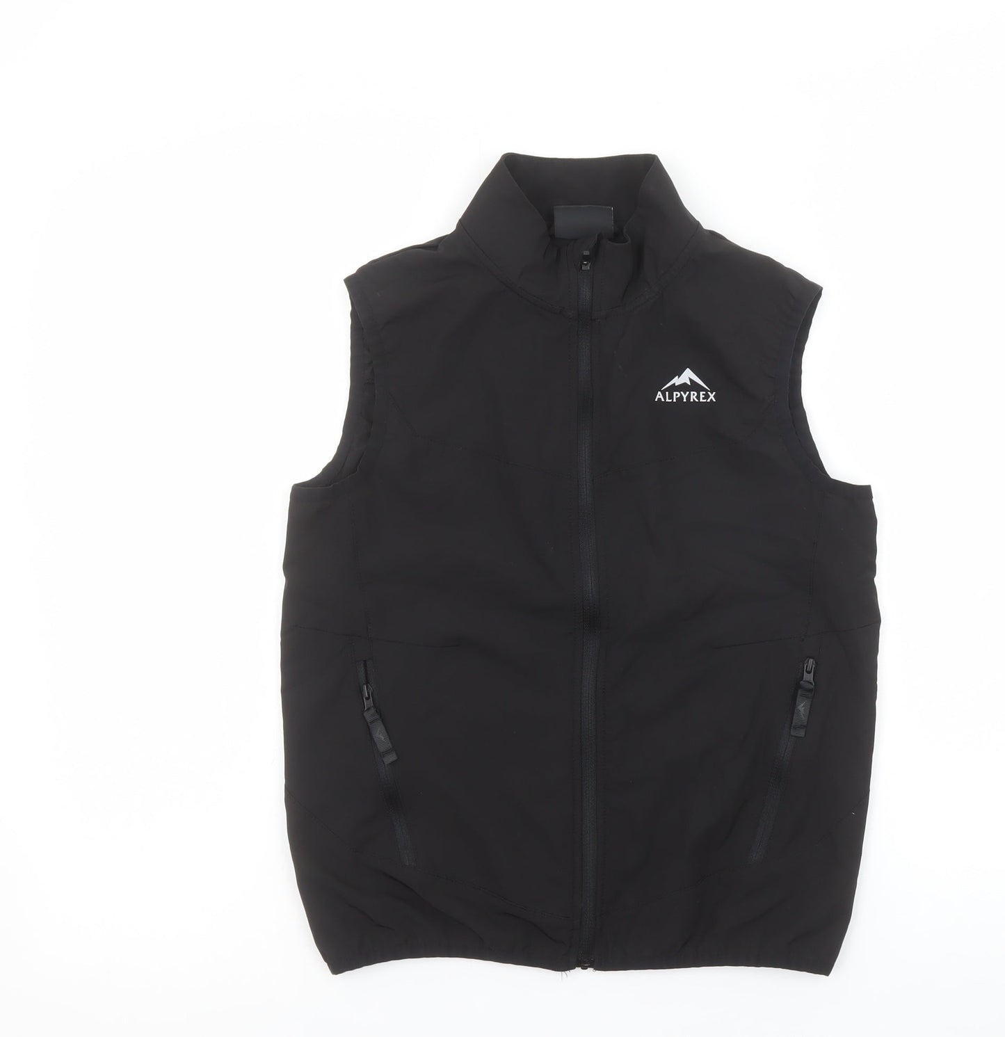 Alpyrex Boys Black Softshell Sleeveless Bodywarmer M Outdoor Hiking Vest