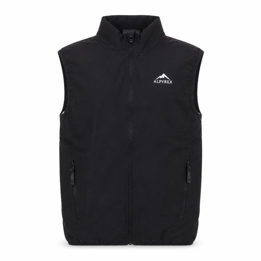 Alpyrex Boys Black Softshell Sleeveless Bodywarmer M Outdoor Hiking Vest
