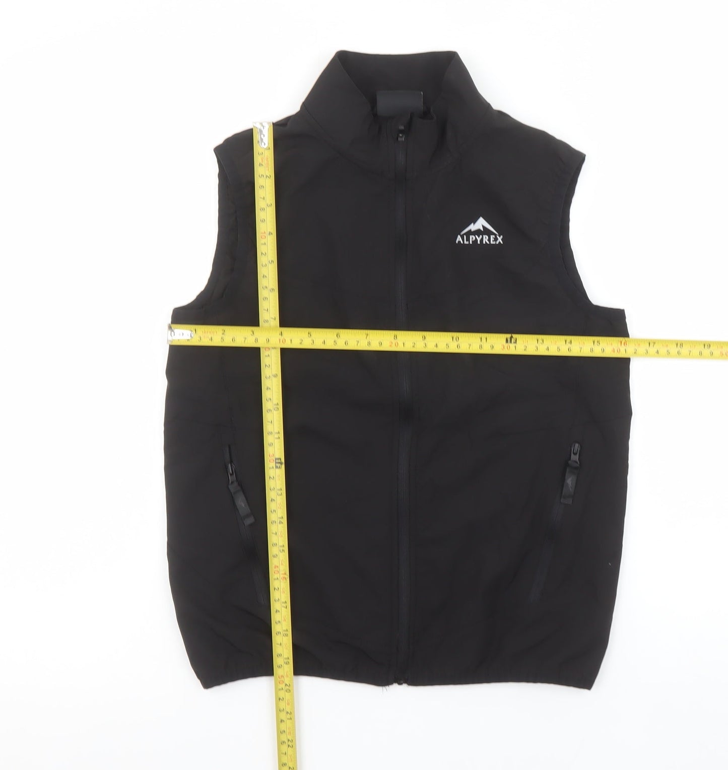Alpyrex Boys Black Softshell Sleeveless Bodywarmer M Outdoor Hiking Vest