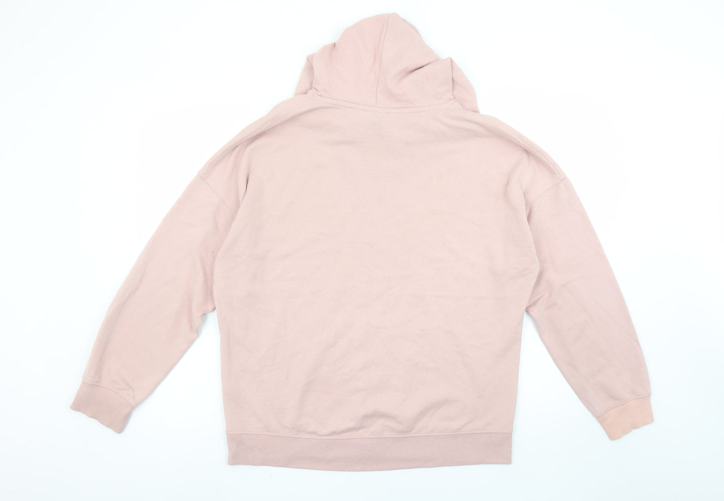 New Look Women’s Pink Pullover Hoodie M Cotton Blend Casual