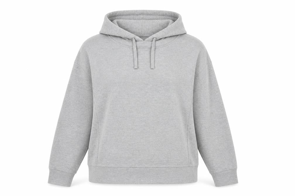 Next Women Grey Pullover Hoodie L Polyester Cotton Blend