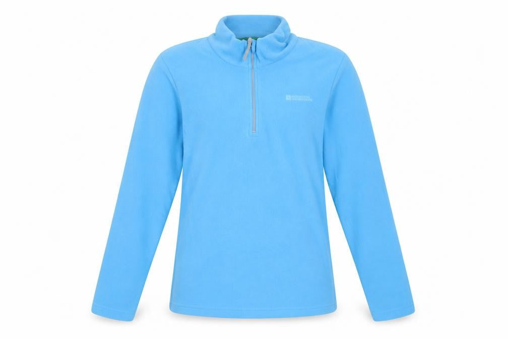 Mountain Warehouse Girls Blue Fleece 1/4 Zip Pullover Sweatshirt 13 Years
