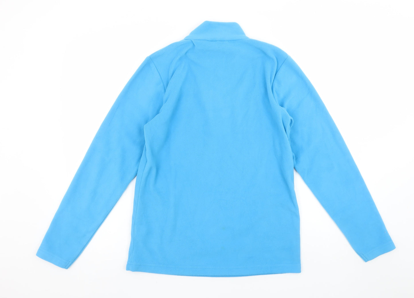 Mountain Warehouse Girls Blue Fleece 1/4 Zip Pullover Sweatshirt 13 Years