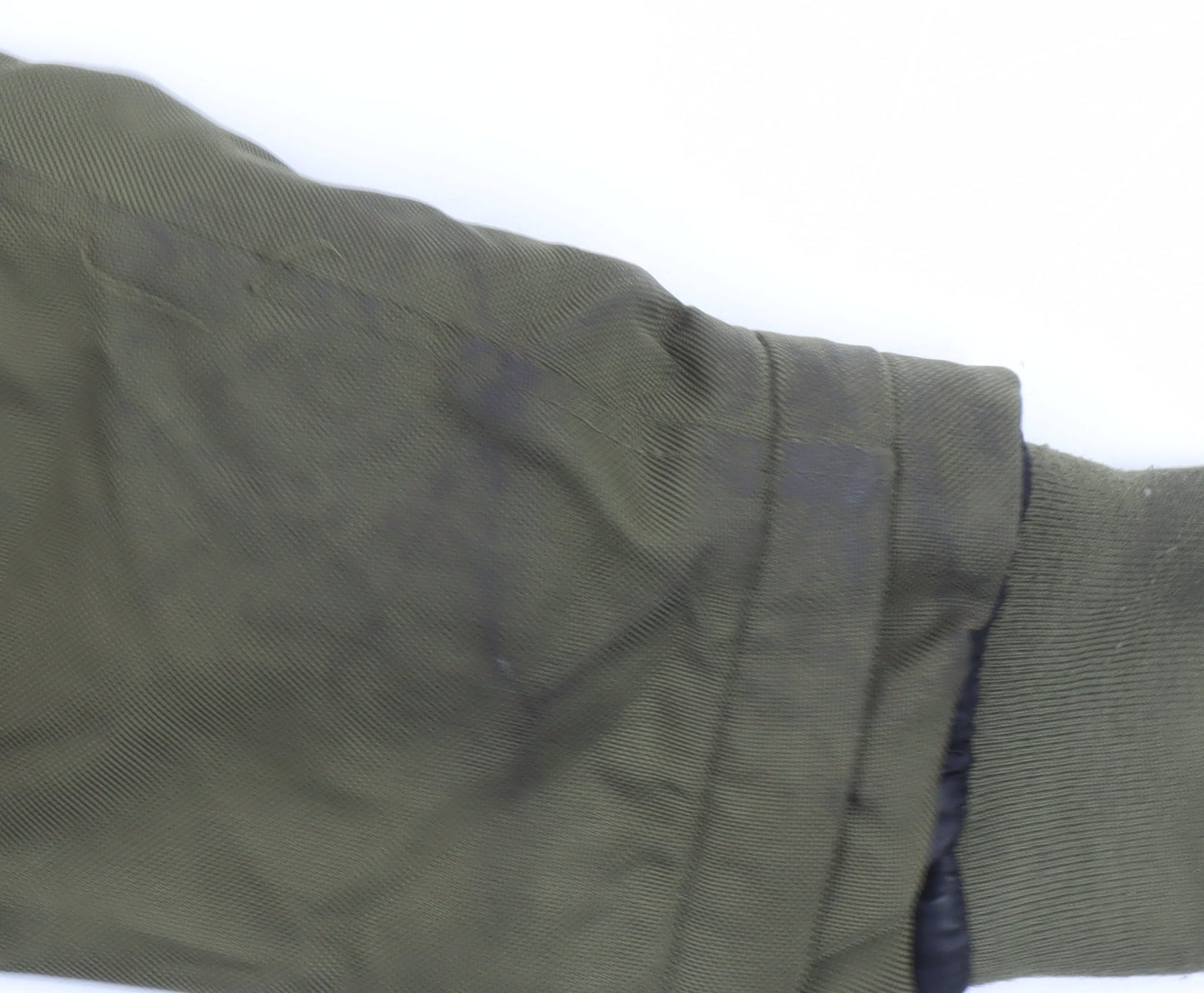 INDICODE Men's Green S Hooded Parka Jacket Winter Warm Lined Polyester