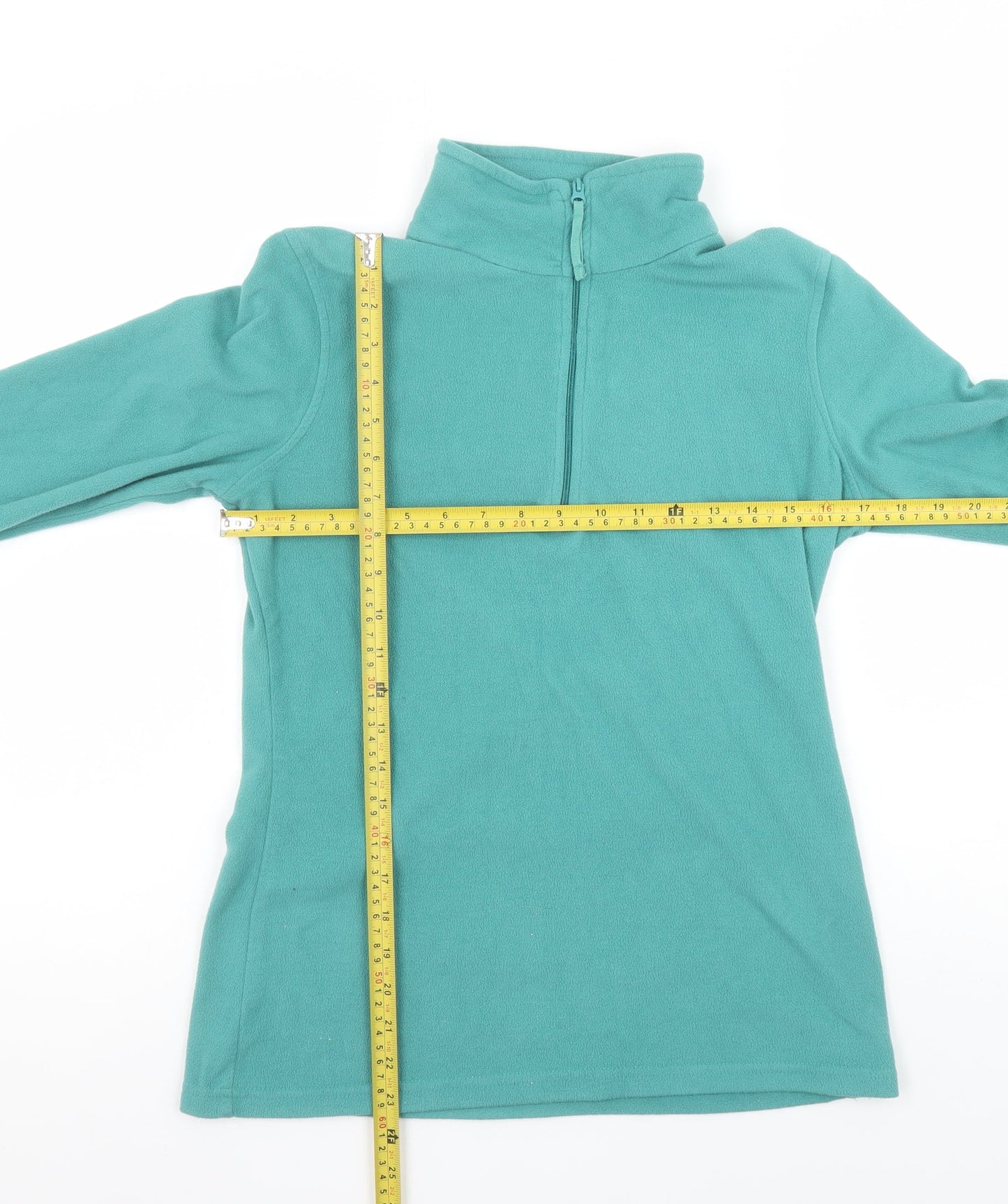 Mountain Warehouse Women’s Green Fleece Pullover 1/4 Zip Sweatshirt Size S