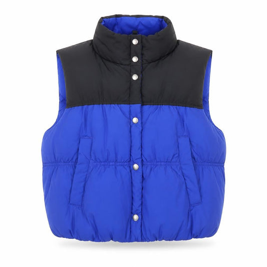 H&M Divided Women's Blue Padded Puffer Waistcoat Gilet Size L