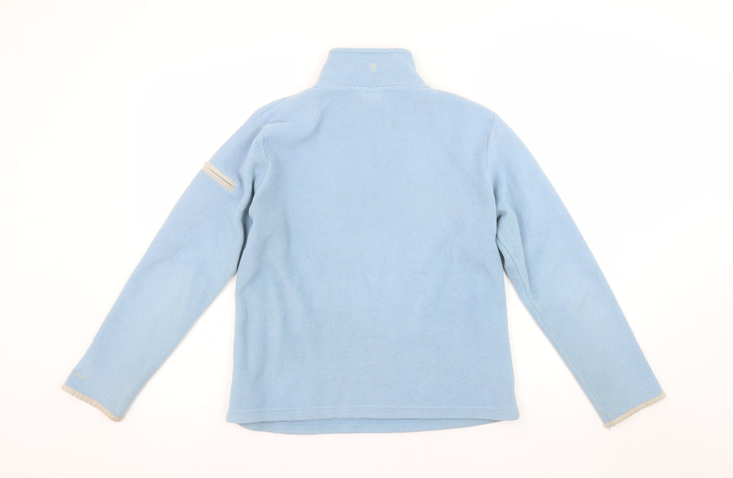 Weird Fish Women Blue 1/4 Zip Fleece Pullover Sweatshirt Size S