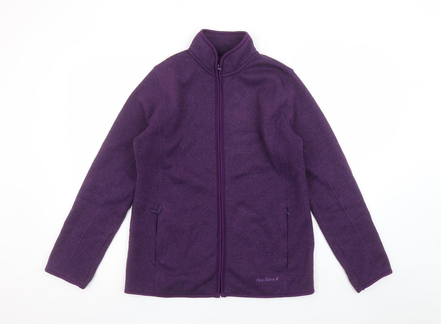 Peter Storm Women's Purple Fleece Full Zip Mid-Length Jacket Size 12