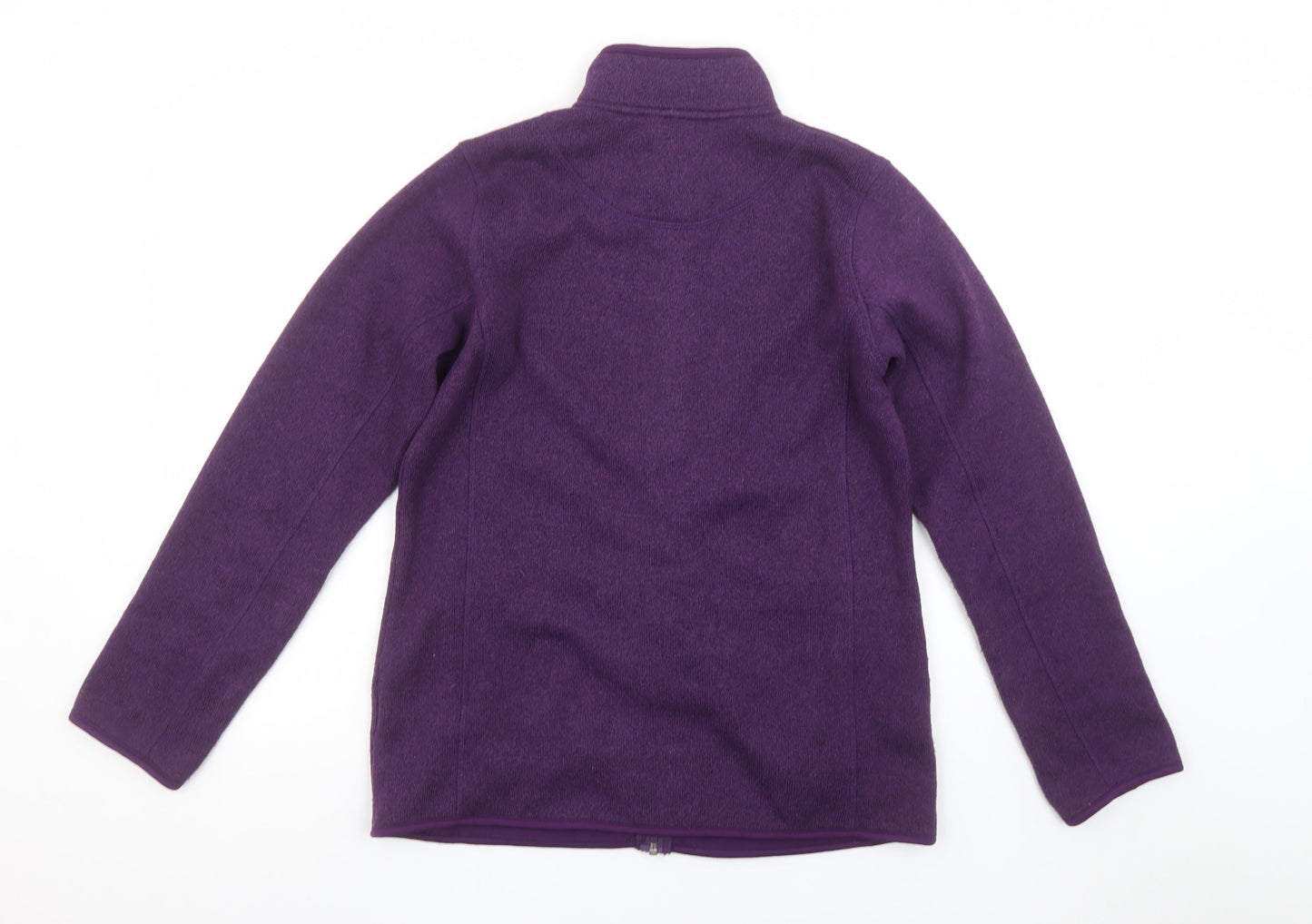 Peter Storm Women's Purple Fleece Full Zip Mid-Length Jacket Size 12