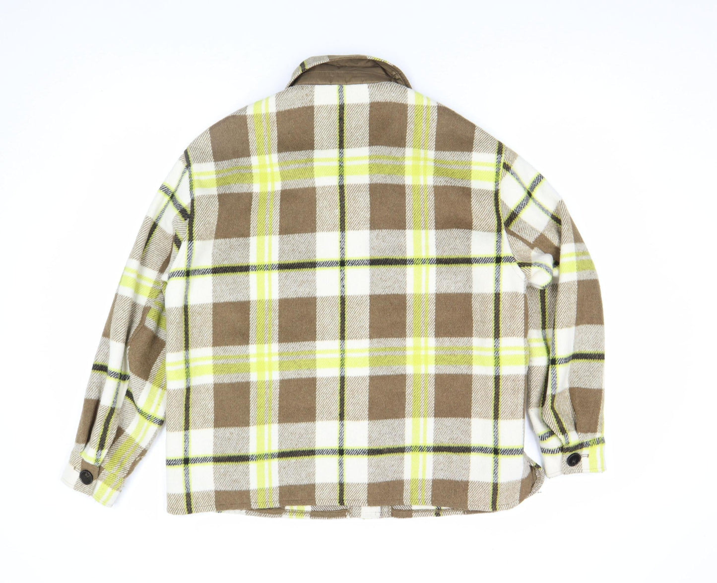Vero Moda Women Brown Check Flannel Shacket Jacket XS