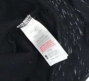 F&F Boys Black Full Zip Hoodie 12-13 Years Gamer Print Cotton Blend