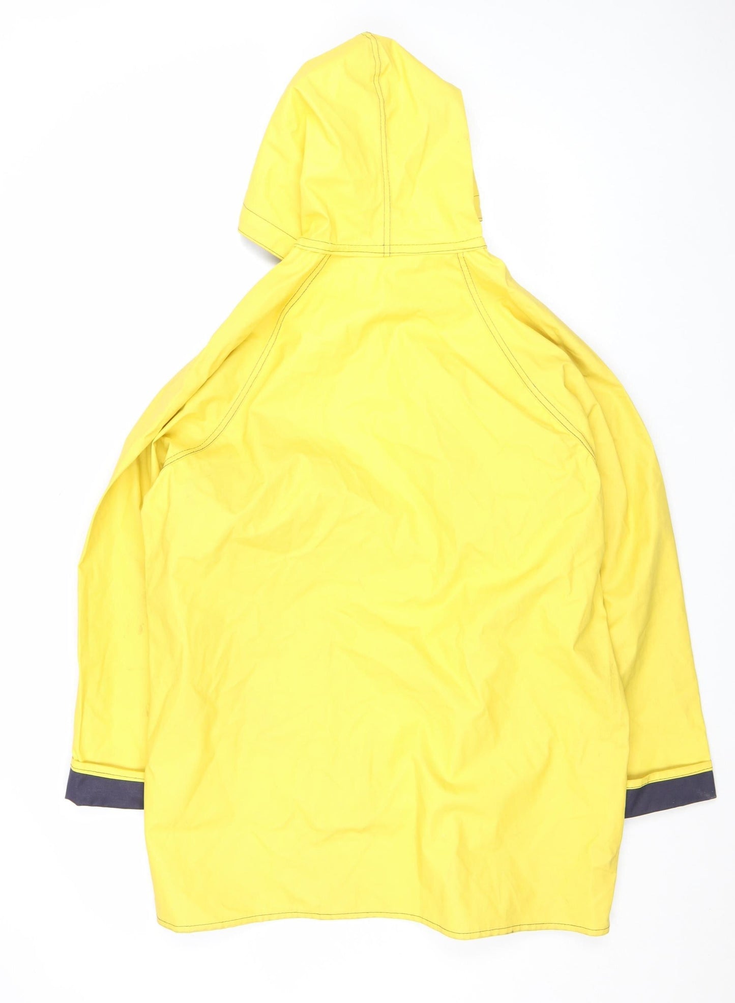 BCC Clothing Company Women's Yellow Hooded Waterproof Rain Coat Jacket L