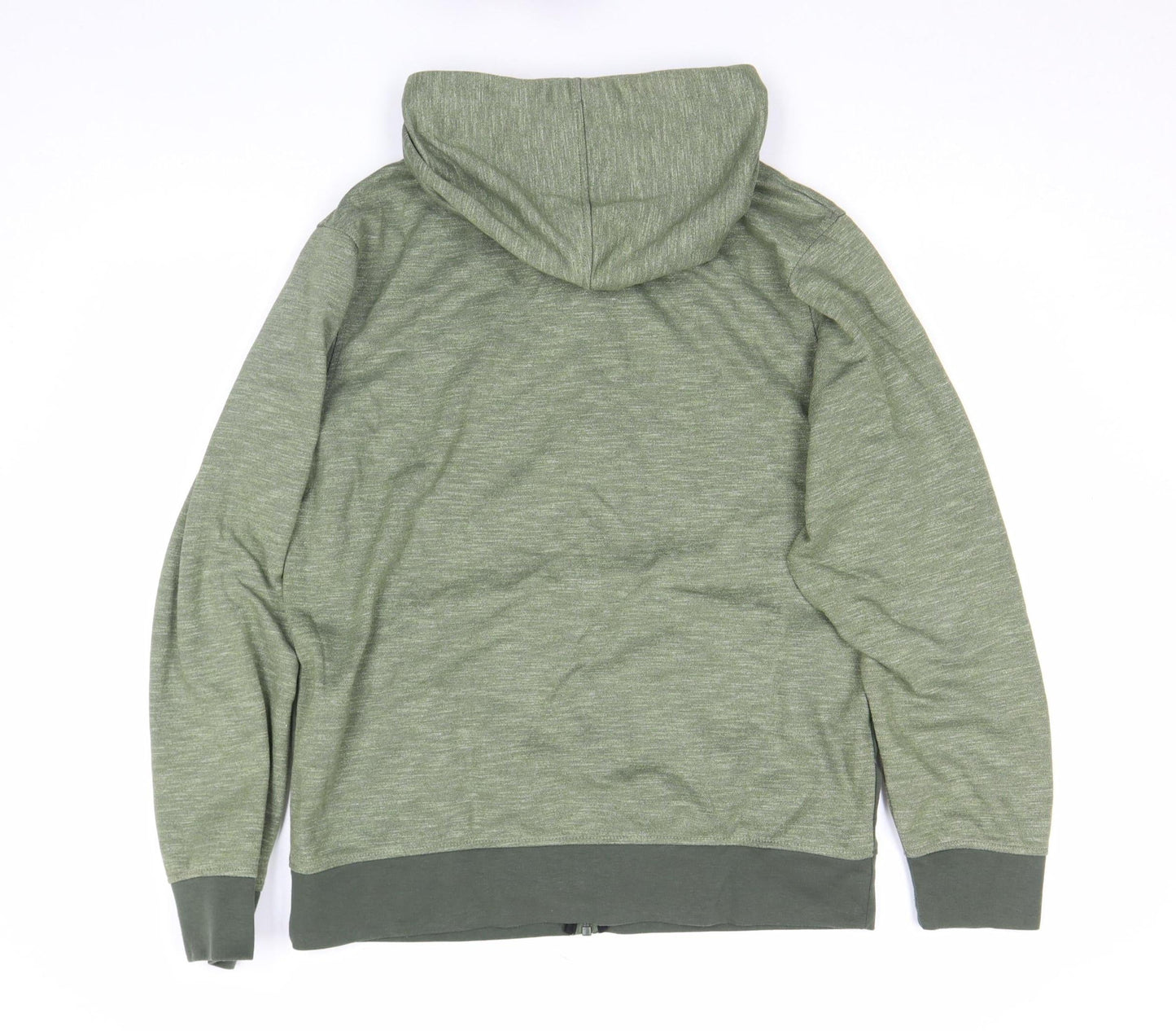 Jack & Jones Mens Green L Track Jacket Hooded Full Zip Activewear