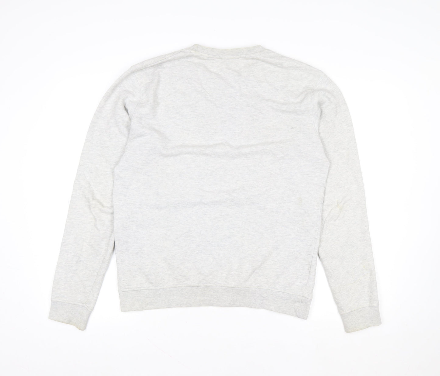 Wood Wood Women's Grey Cotton 'Disconnect' Pullover Sweatshirt Medium