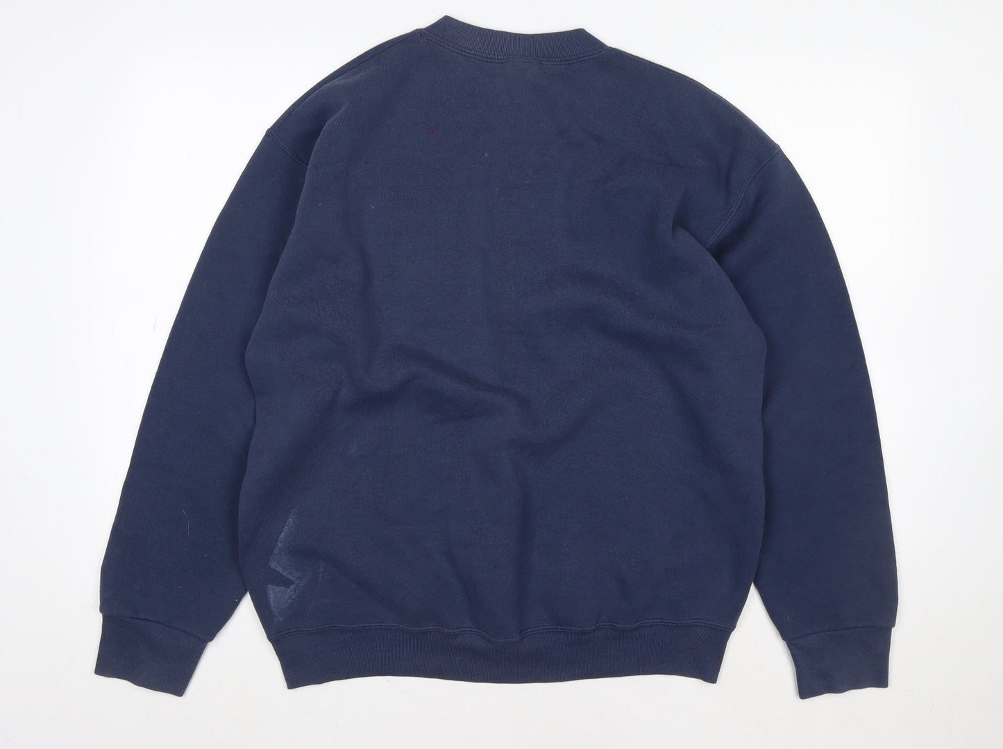 Fruit of the Loom Women Navy Blue NYC Graphic Pullover Sweatshirt L