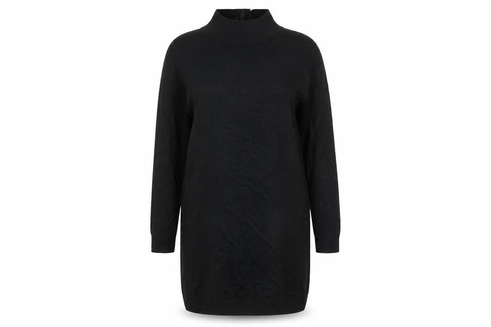 Collusion Women's Black High Neck Long Sleeve Jumper Dress Size 8