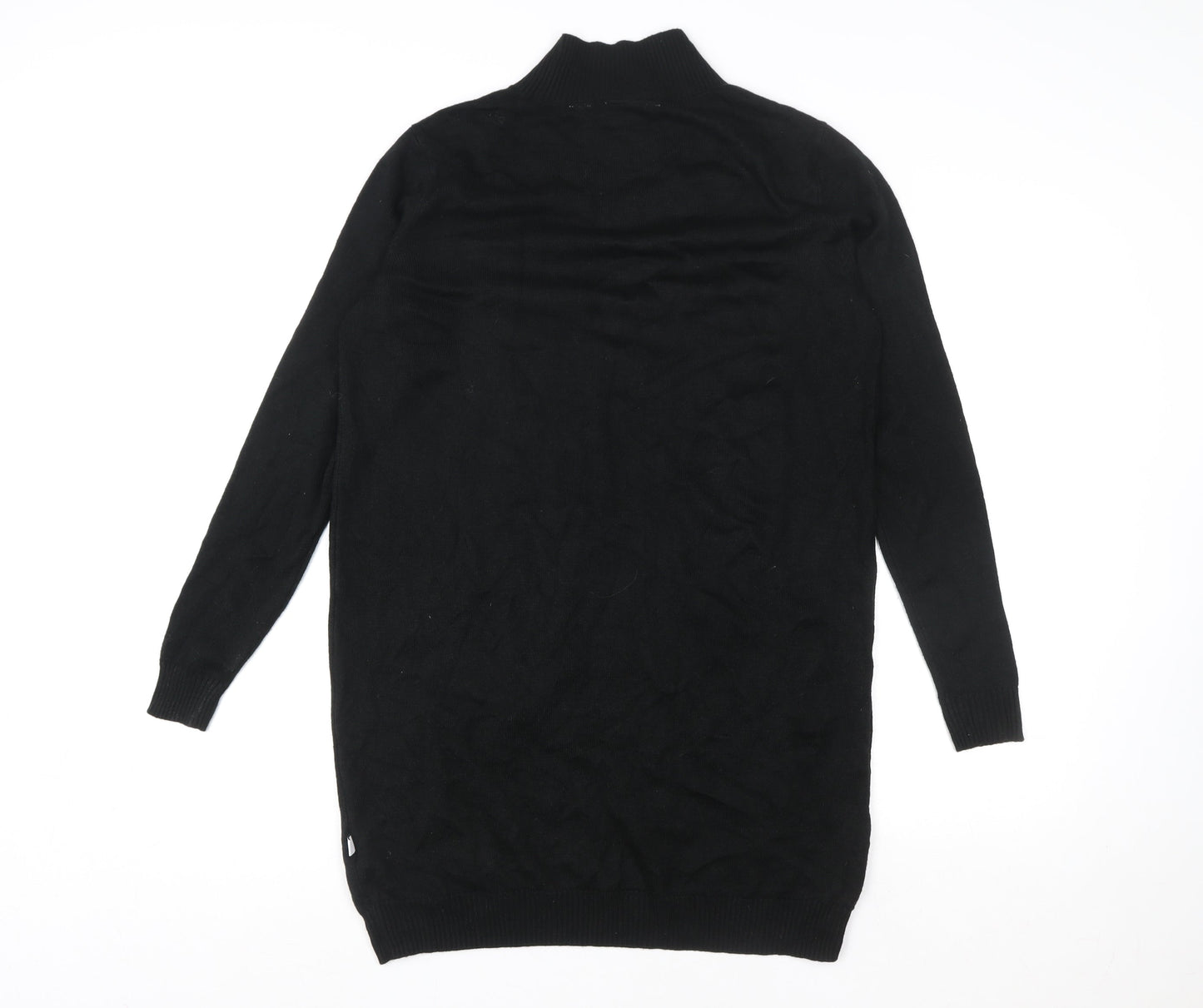 Collusion Women's Black High Neck Long Sleeve Jumper Dress Size 8