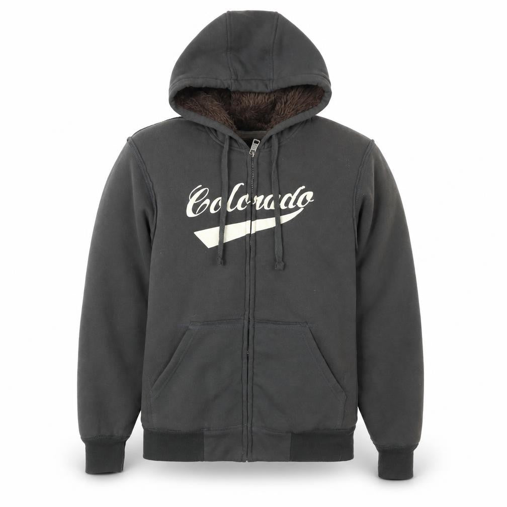 Cedarwood State Men’s Black Hooded Lined Jacket Size S Casual Zip-Up