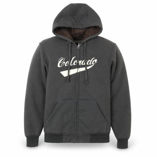Cedarwood State Men’s Black Hooded Lined Jacket Size S Casual Zip-Up