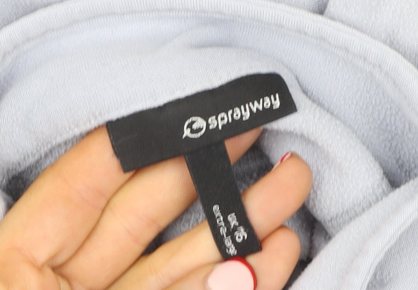 Sprayway Women’s Grey Fleece Half Zip Outdoor Jacket UK 16
