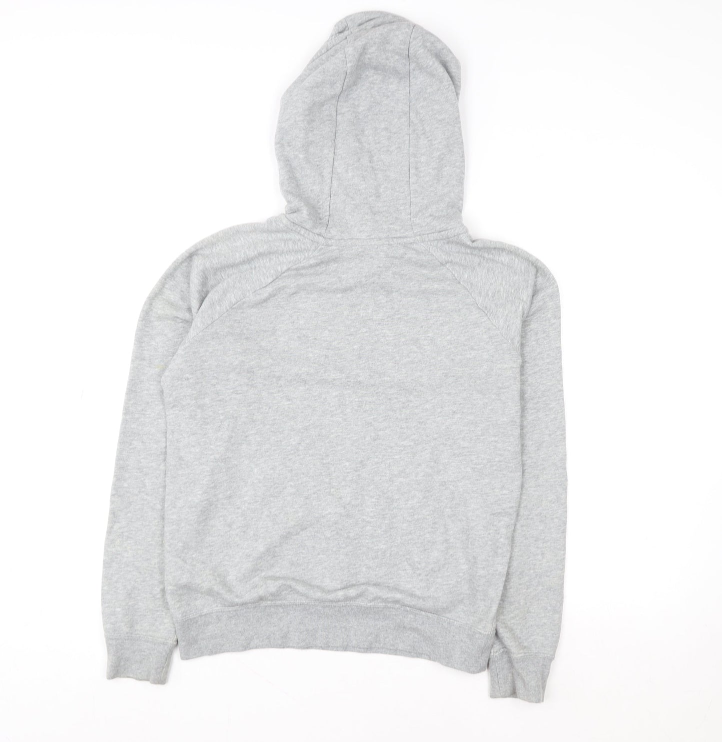 Nike Womens Grey XS Pullover Hoodie with Logo Print