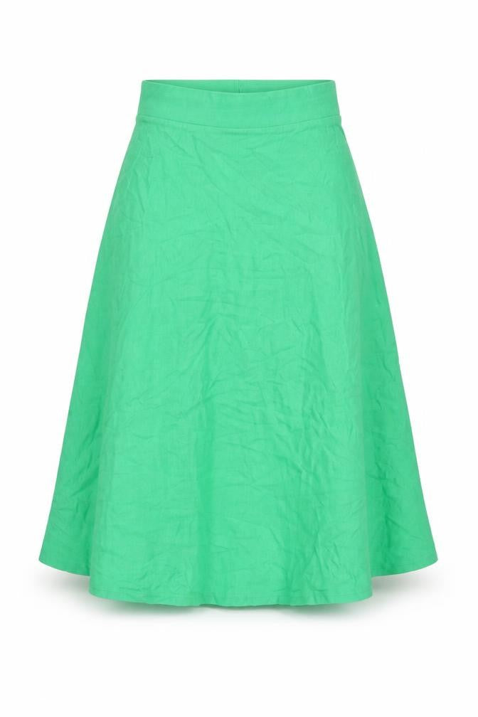 ASOS Womens Green A-Line Midi Jersey Skirt Size 4