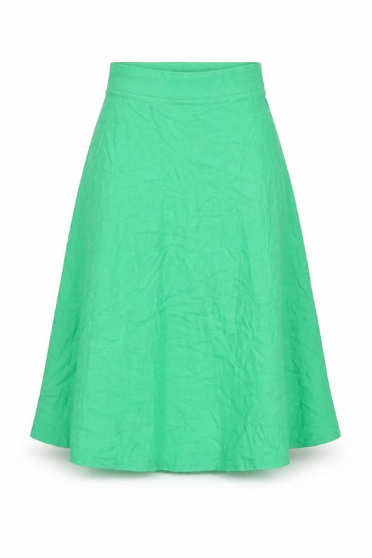 ASOS Womens Green A-Line Midi Jersey Skirt Size 4