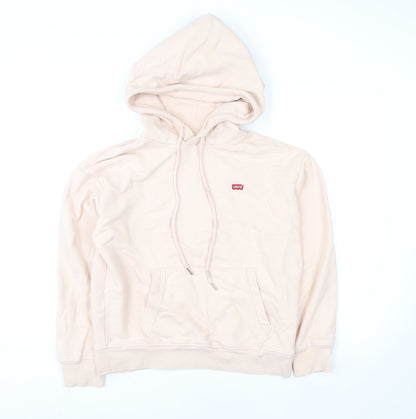 Levi's Women's Beige XS Pullover Hoodie 100% Cotton Casual