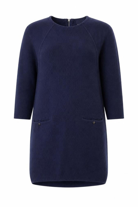 Marks & Spencer Autograph Women Blue Wool Blend Shift Dress Size 10