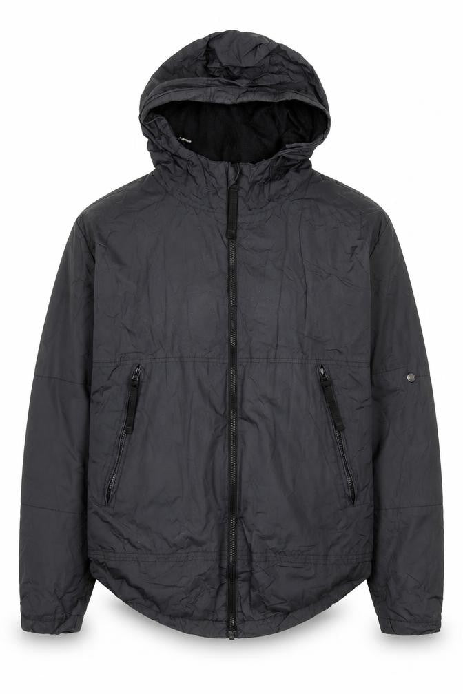 St. George by Duffer Black XL Women's Windbreaker Hooded Jacket