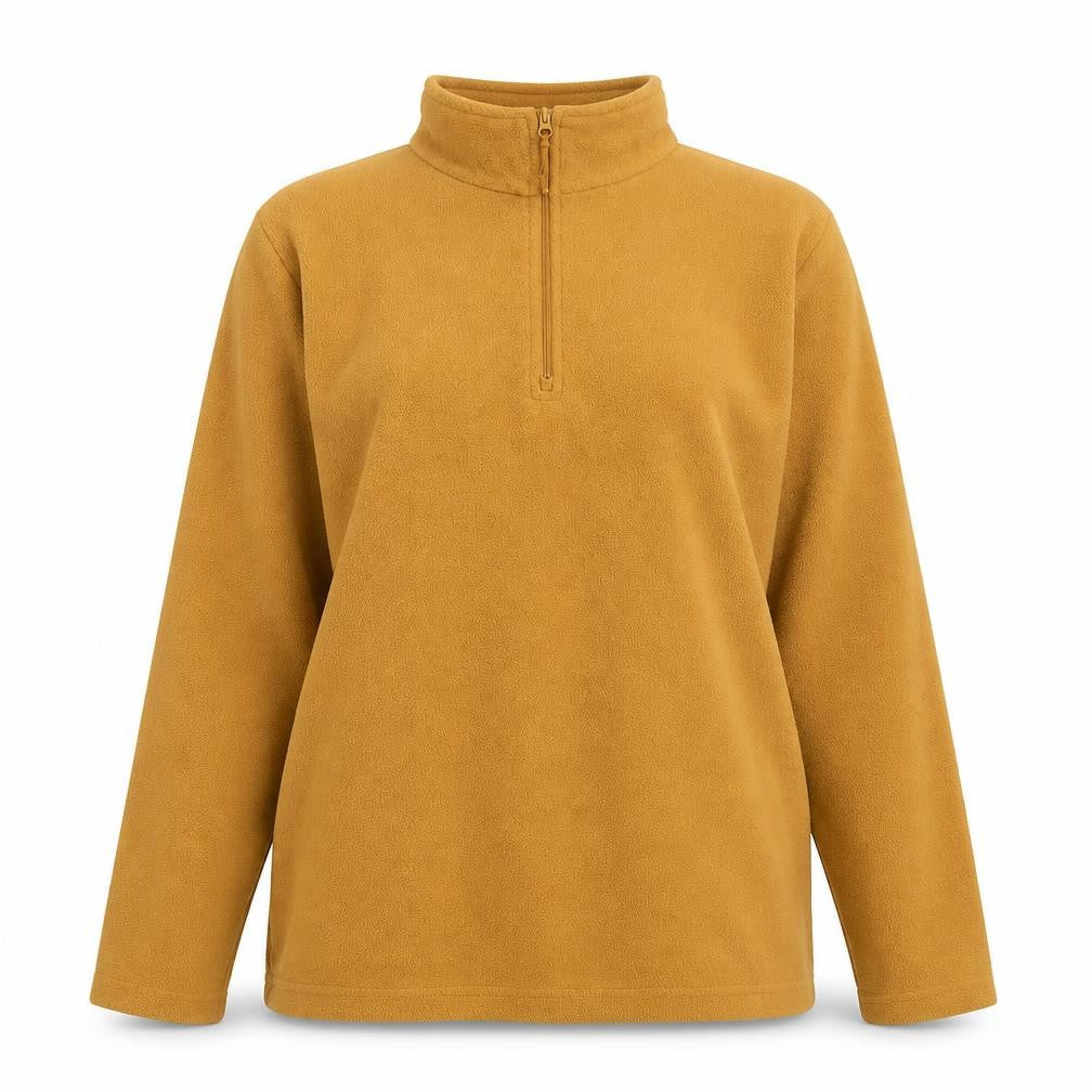 Mountain Warehouse Women's Brown Fleece Pullover 1/2 Zip Sweatshirt XL