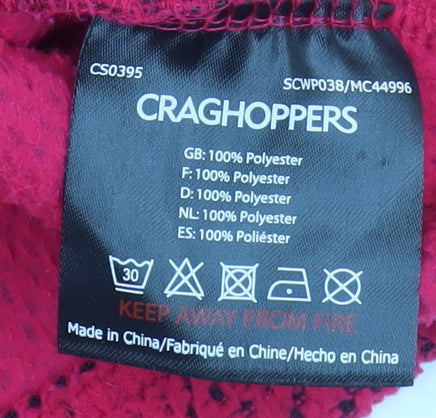 Craghoppers Women’s Pink Fleece Full Zip Jacket UK 14