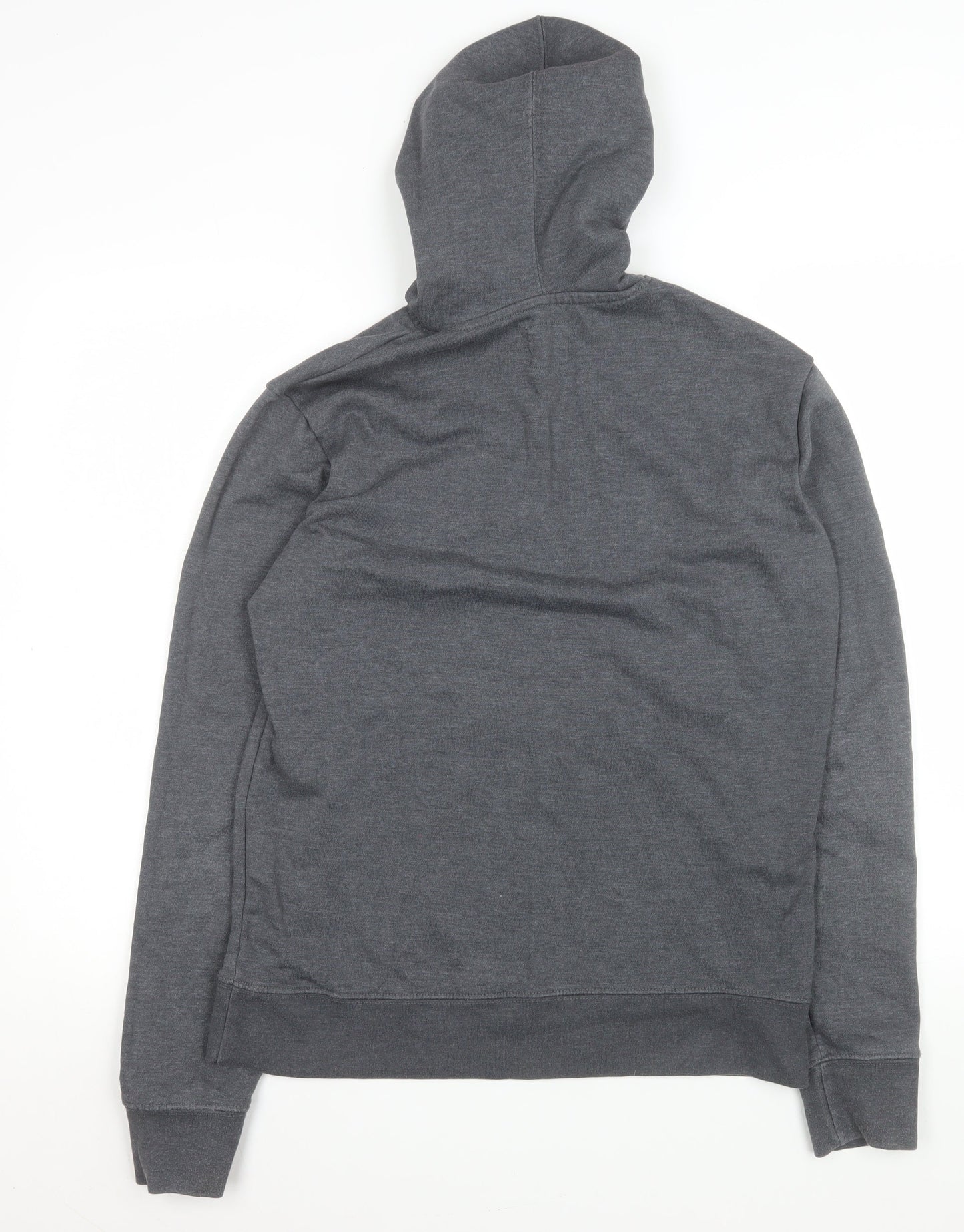 Champion Men's Grey Pullover Hoodie S Regular Fit Logo Sweatshirt