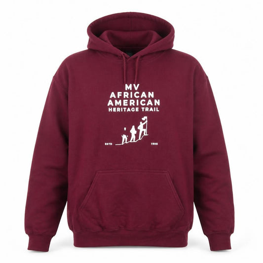 Gildan Men's Red Pullover Hoodie Size L Heavyweight Graphic Sweatshirt