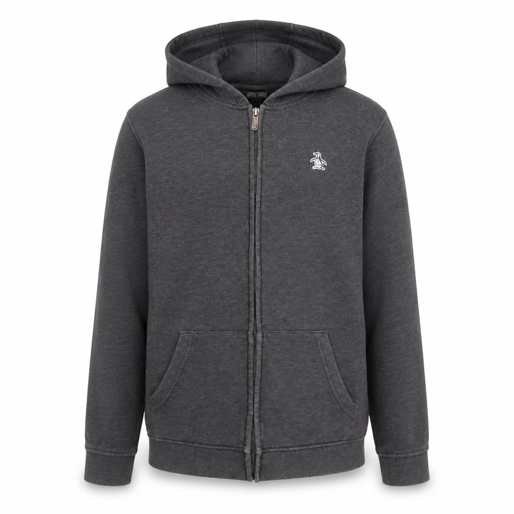 Original Penguin by Munsingwear Boys Grey Hooded Full Zip Jacket 14-15 Years