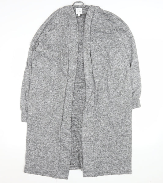 John Lewis Women Grey Long Knit Coatigan Size M