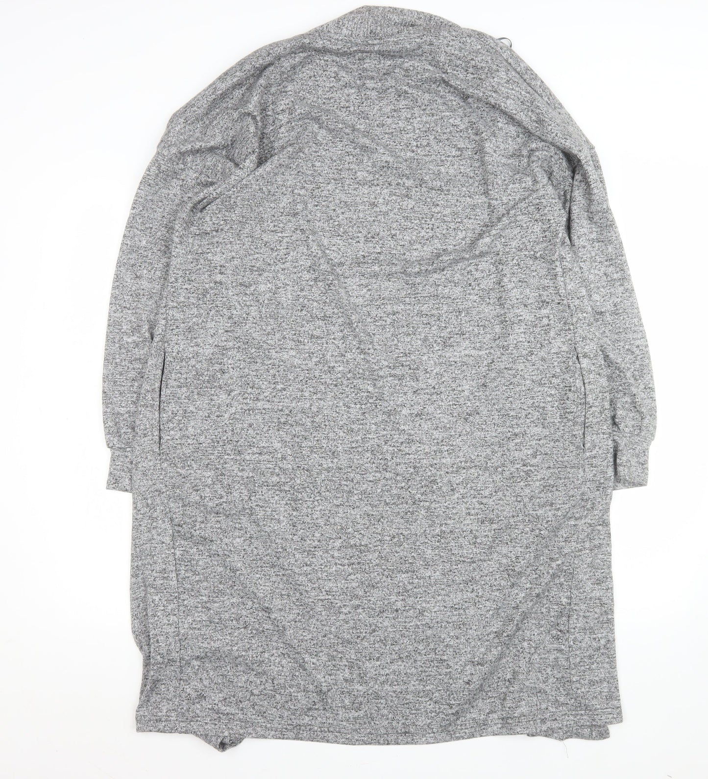 John Lewis Women Grey Long Knit Coatigan Size M