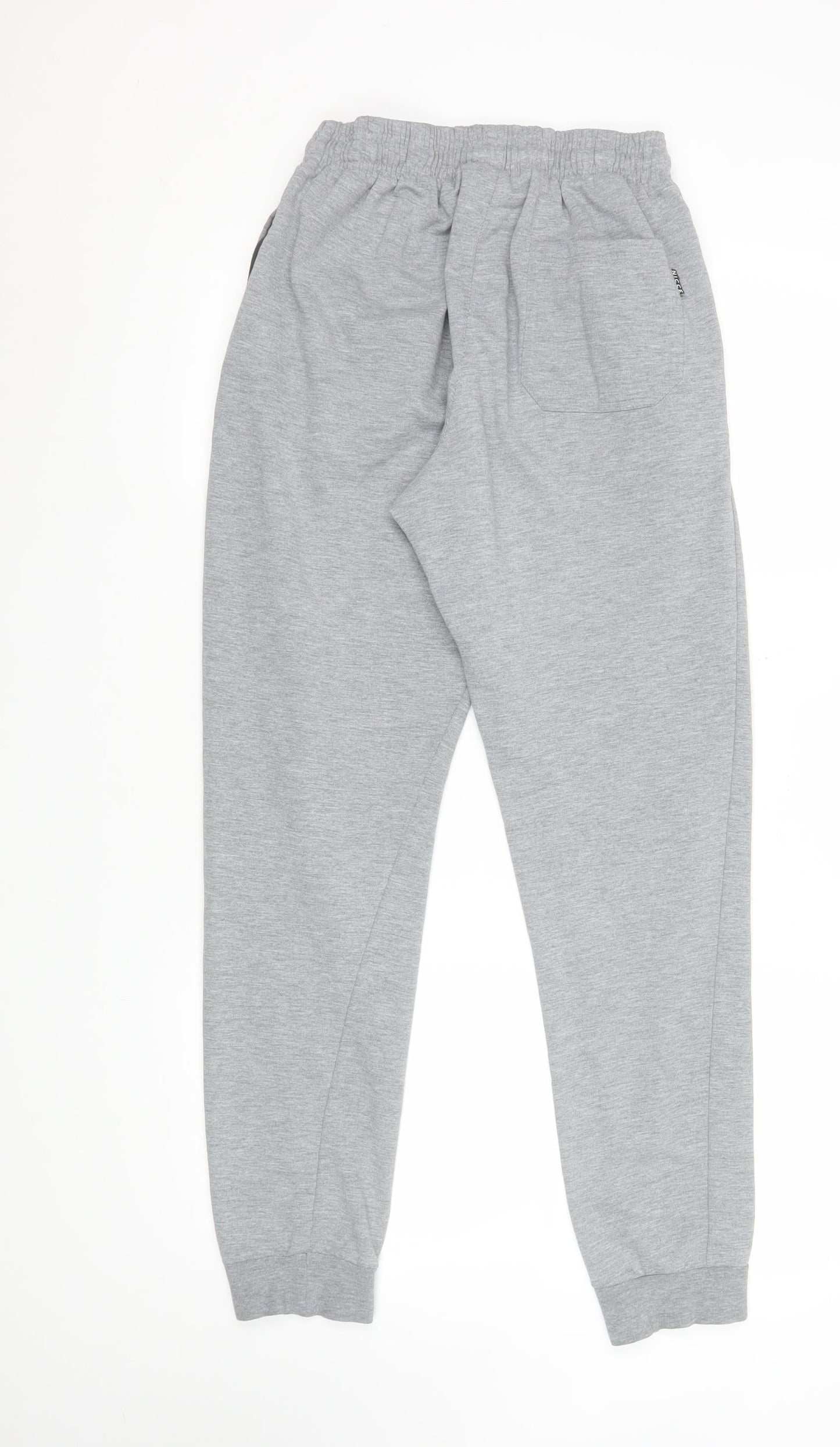 Nicce Men’s Grey Jogger Sweatpants S Regular Fit Fleece Activewear Trousers