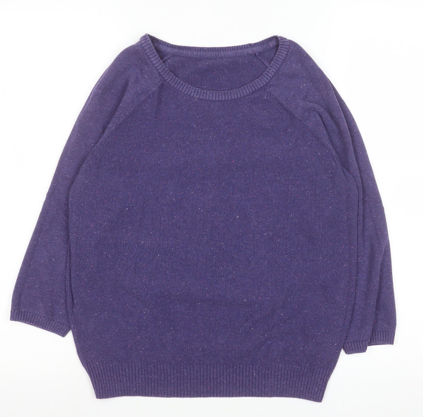 Marks and Spencer Women’s Purple Cotton Knit Blouse UK 8