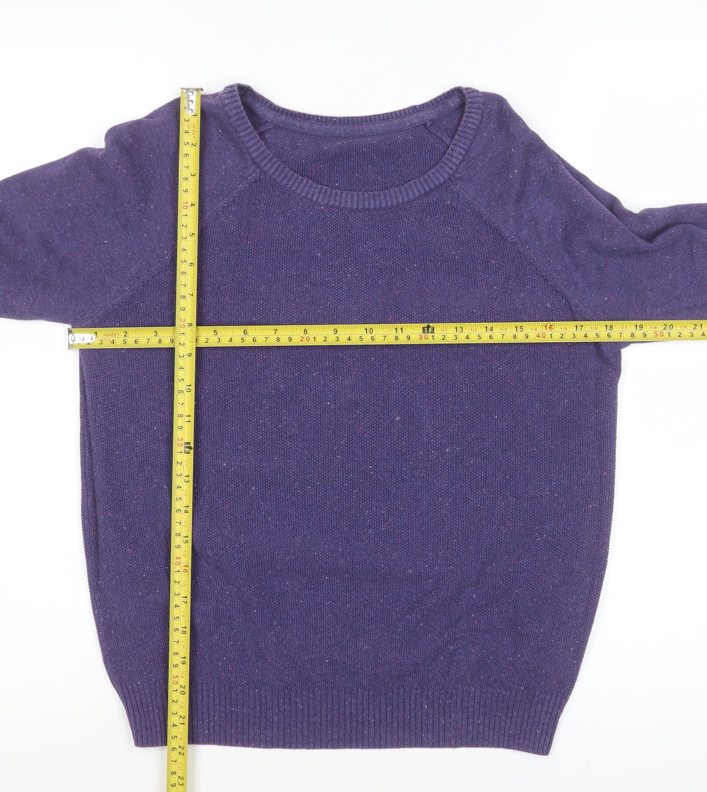 Marks and Spencer Women’s Purple Cotton Knit Blouse UK 8
