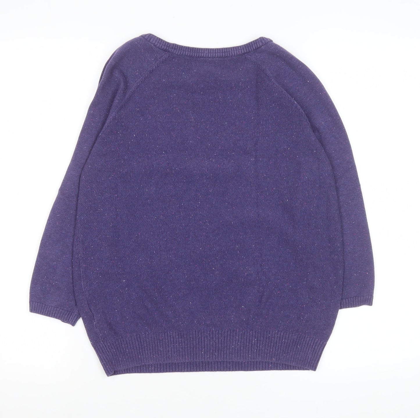 Marks and Spencer Women’s Purple Cotton Knit Blouse UK 8