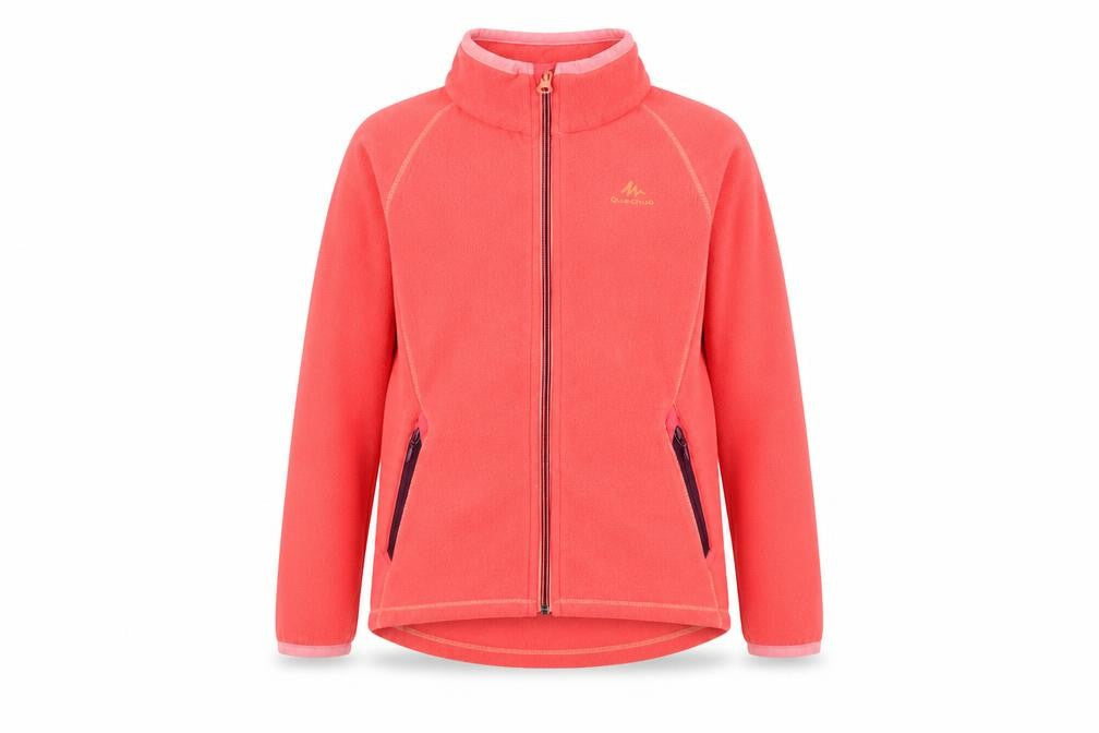 Quechua Girls Pink Fleece Full Zip Jacket 8 Years Lightweight Outdoor