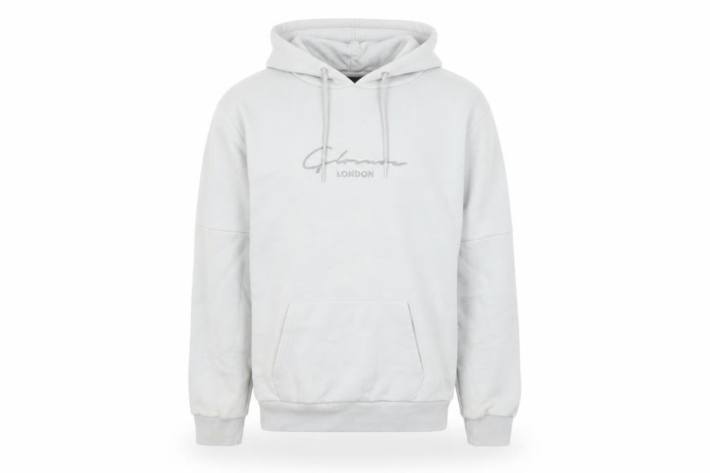 Closure London Men's Grey L Pullover Hoodie with Logo