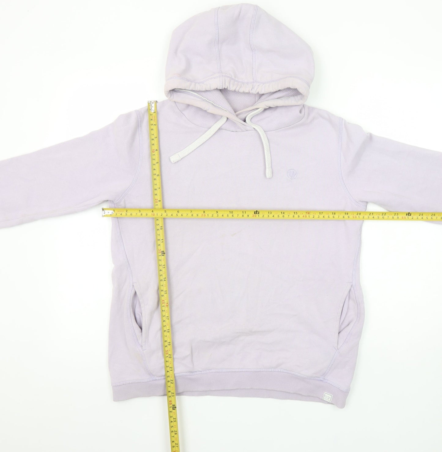 FatFace Women Pale Lilac Hooded Pullover Sweatshirt Size S