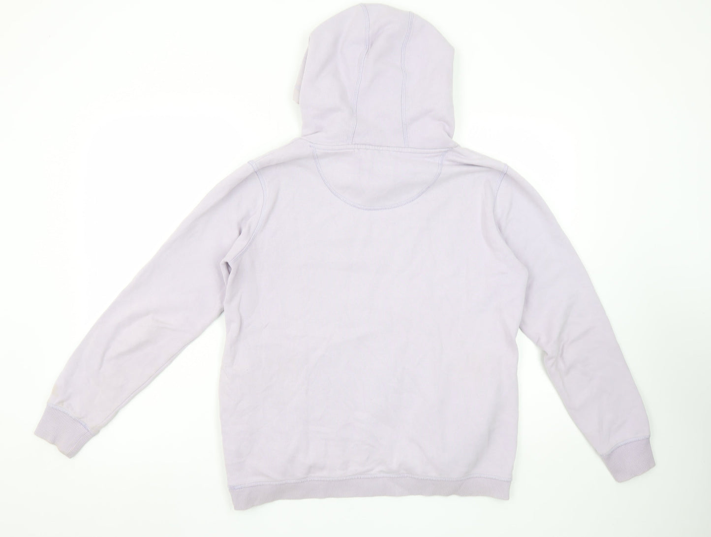 FatFace Women Pale Lilac Hooded Pullover Sweatshirt Size S